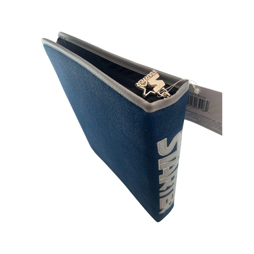 NEW Vintage 90s Starter Suede CD Binder Cowboy Blue